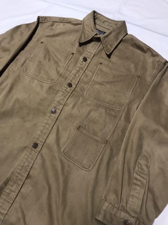 日本製人気 70s 大文字タグ 希少 ラルフローレン シャツジャケット ミリタリー Dy5PM-m37294690544 豊富な安い