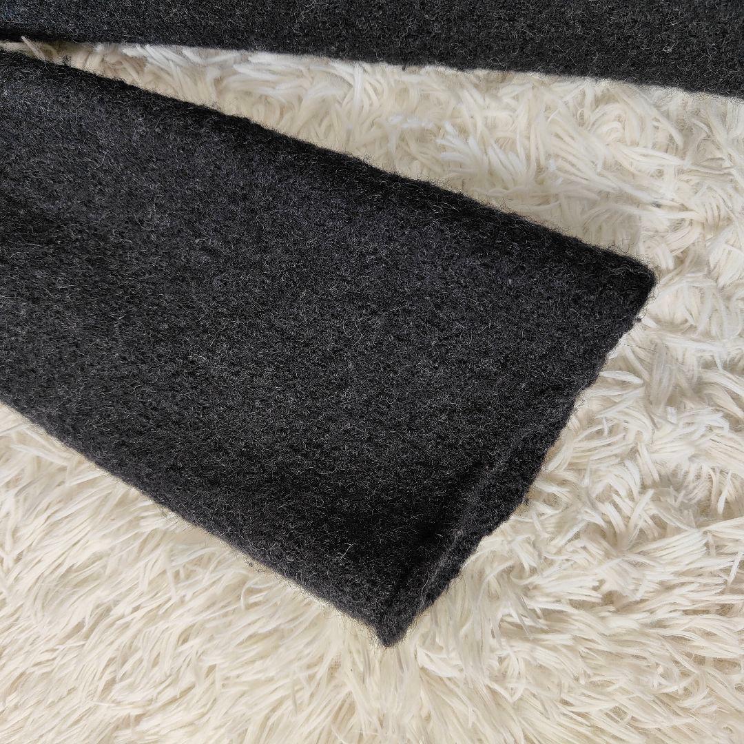 良品 45R フロート縮絨のドレス カシュクールドレス ウール 黒 ブラック 良品 45R フロート縮絨のドレス カシュクールドレス ウール 黒 ブラック