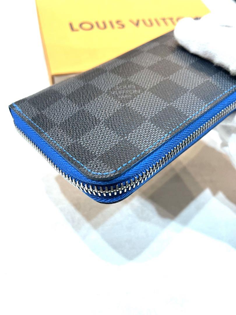 しゃー　★ダミエ 長財布　グラフィット ポルトフォイユ ヴァスコ ブルー