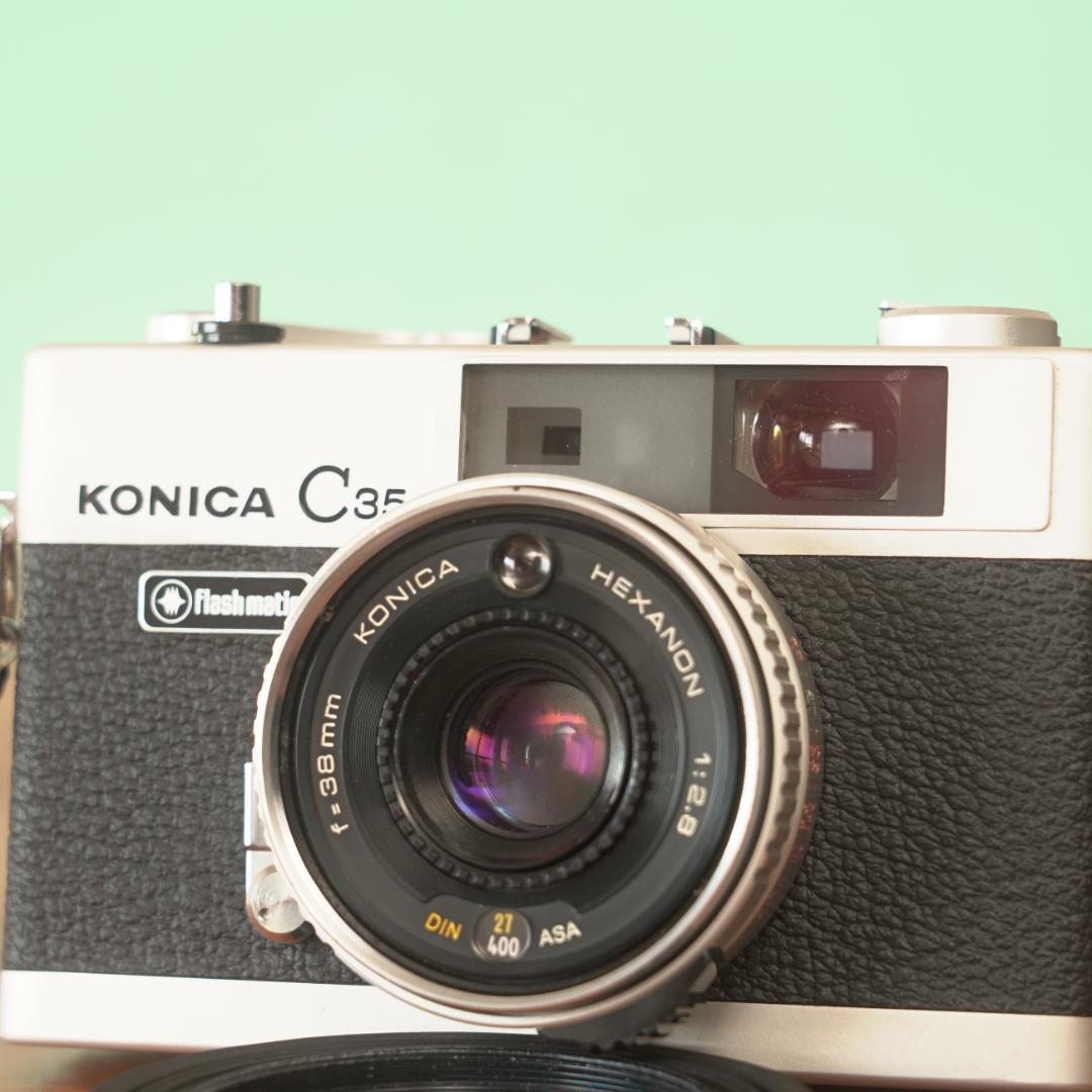 完動品◎KONICA C35 Flash matic フィルムカメラ #040