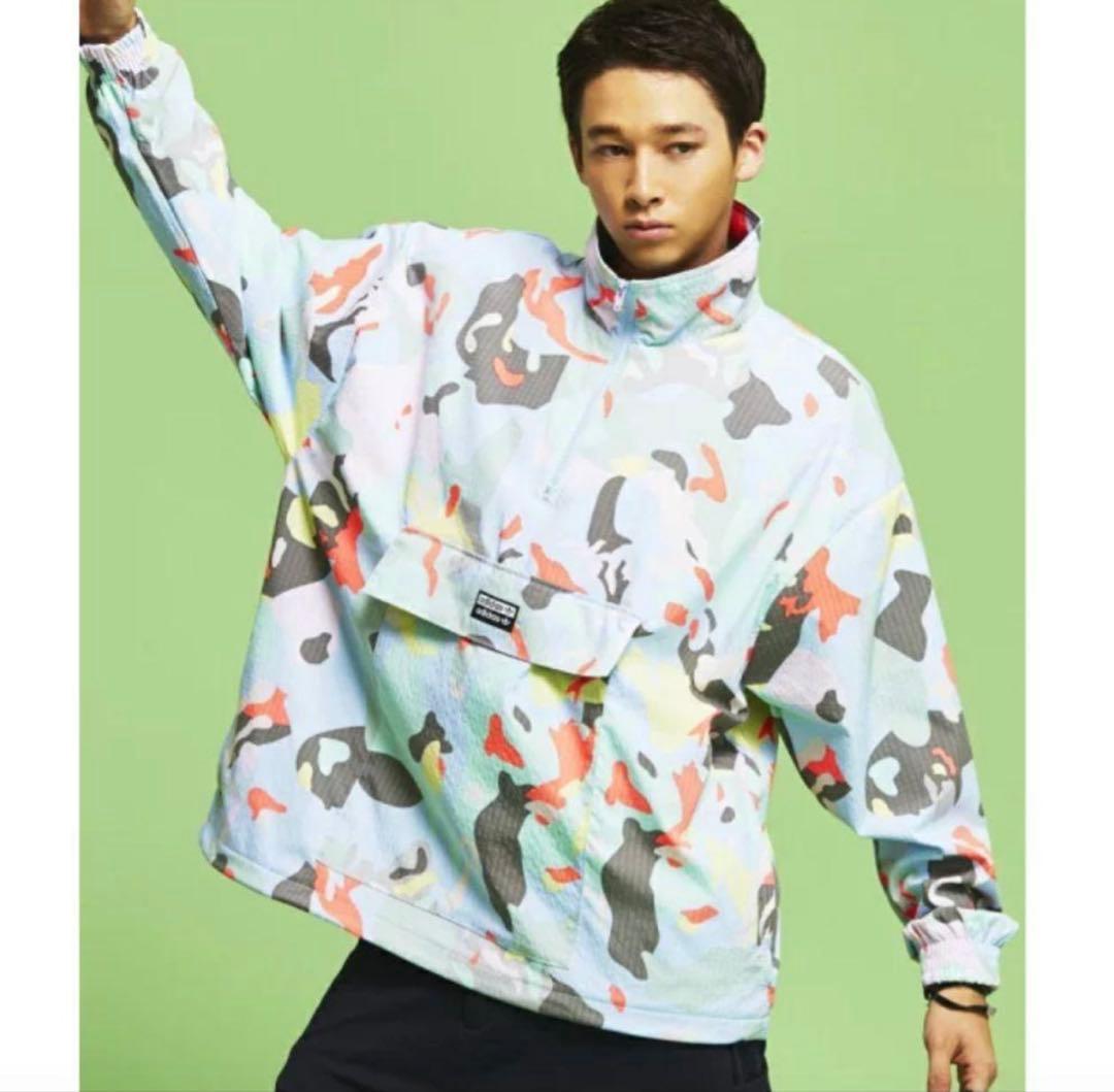 美品　アディダス　ウインドブレーカー　カモフラ柄　150 2025年最新Yahoo!オークション -adidas 迷彩 ウインドブレーカーの