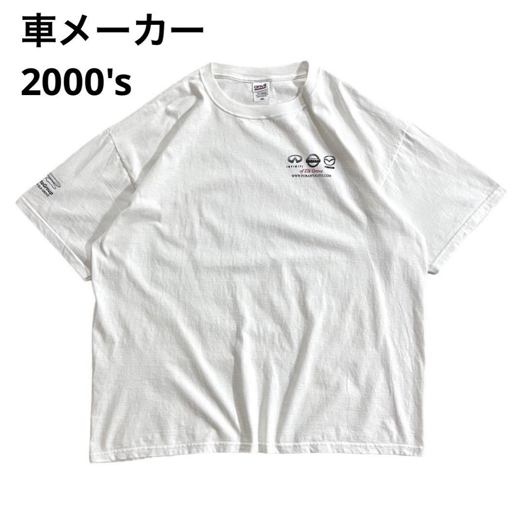00s INFINITI NISSAN MAZDA メーカー プリント Tシャツ