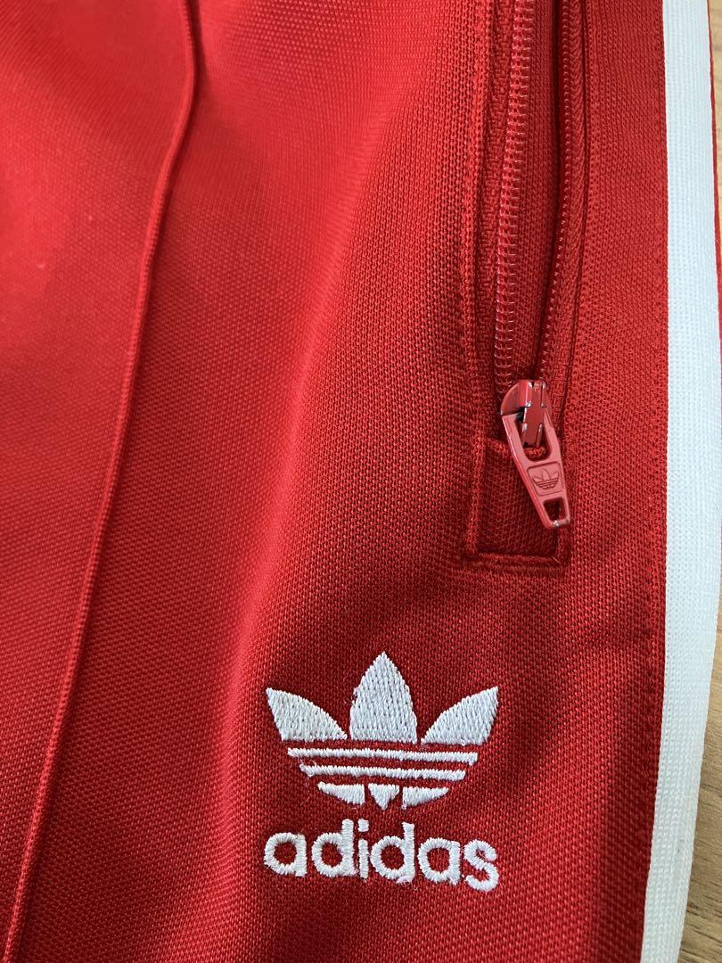 Adidas アディダス ベッケンバウアートラックパンツ レッド Lサイズ