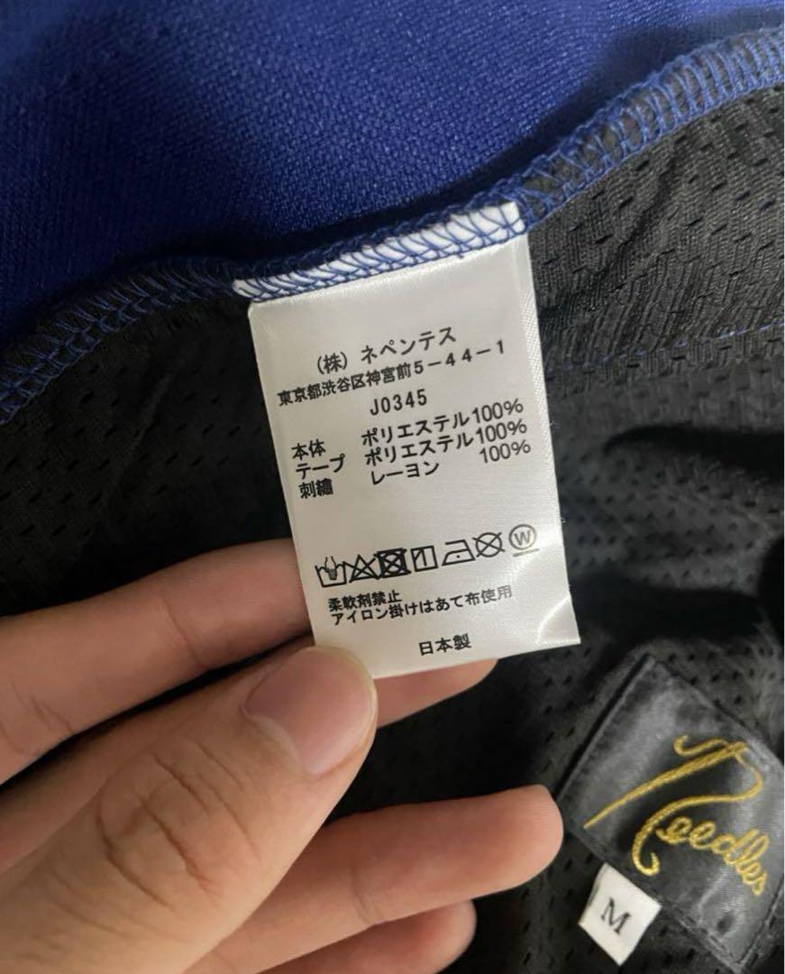 【売り切り・即日発送❗️】Needles トラックパンツ ヒザデル ブルー　M