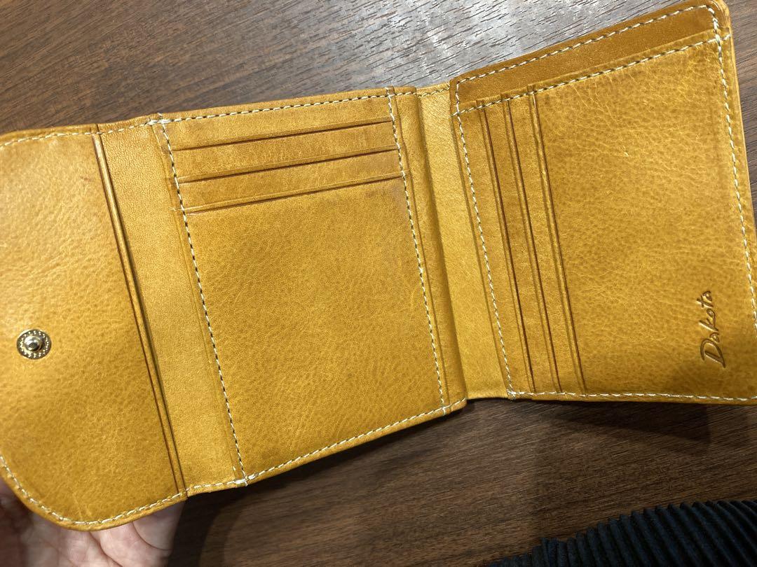 美品　ダコタ　Dakota 二つ折り　二つ折り財布 0036441 マスタード