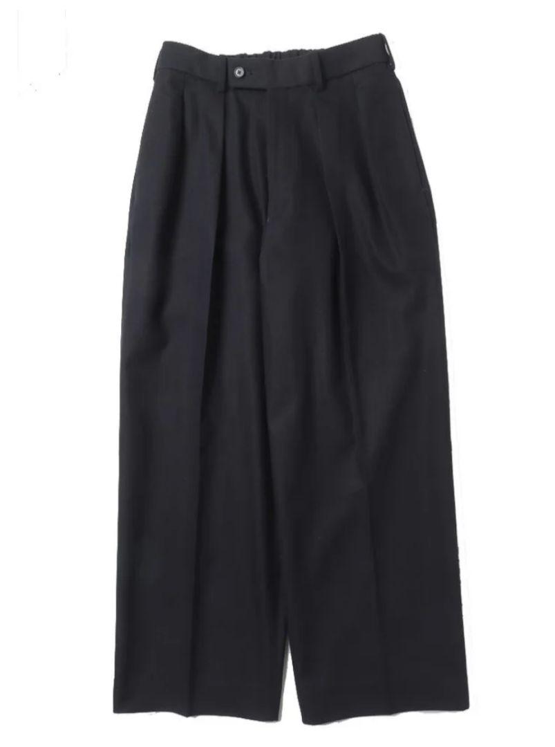 MARKAWARE DOUBLE PLEATED TROUSERS ブラック 2