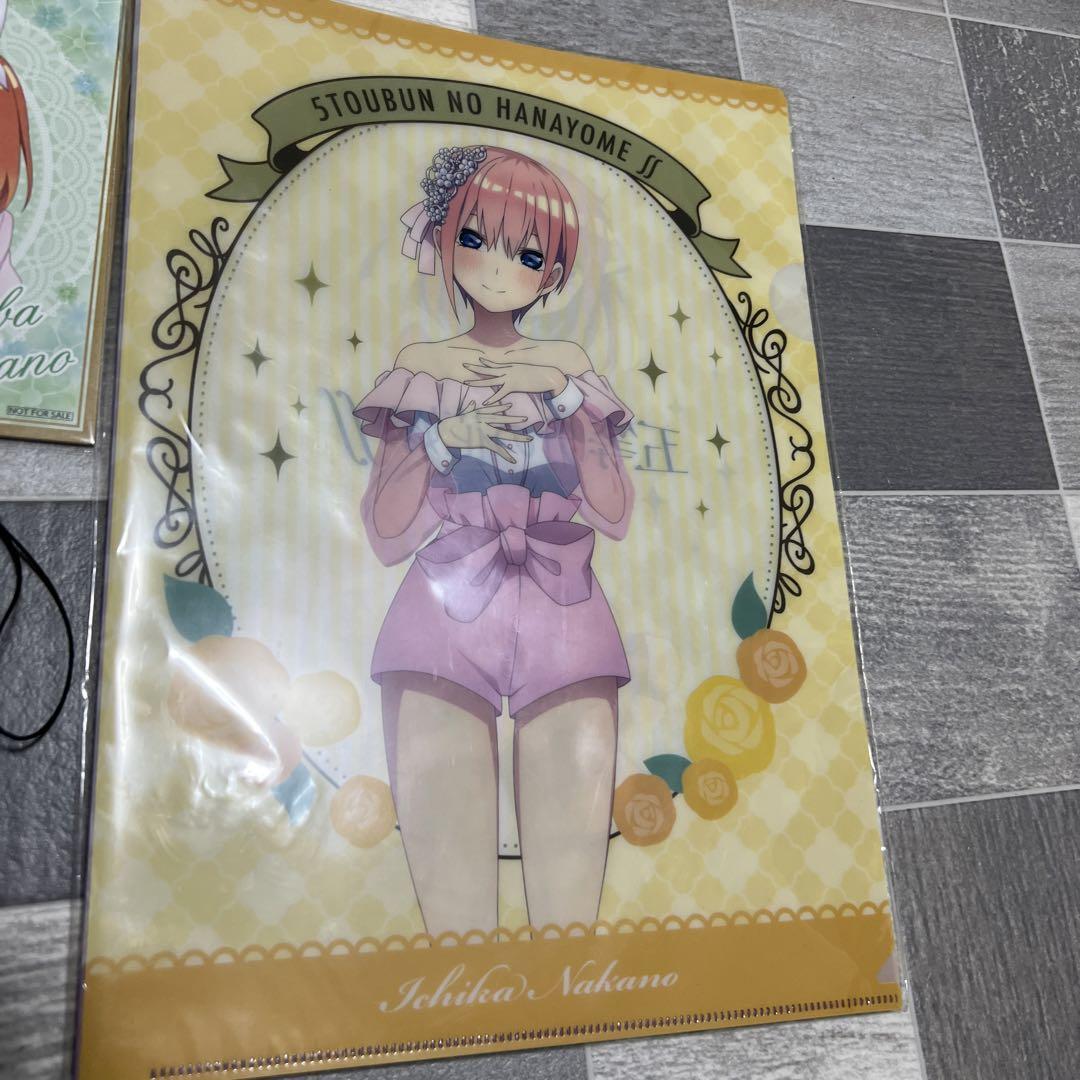 五等分の花嫁　クリアファイル・色紙・ラバーストラップ 五等分の花嫁 レア クリアファイル ストラップ 色紙 - メルカリ