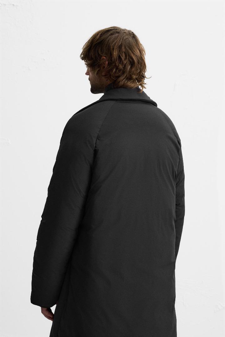 未使用タグ付 ZARA 中綿 パデットキルトコート S OVY ブラック