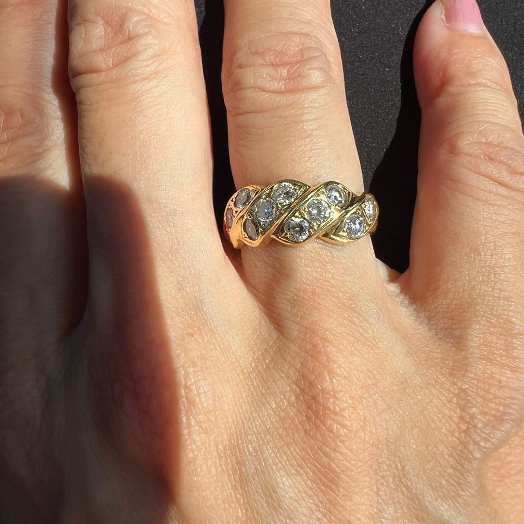 ⭕️最終価格⭕️Ｋ18 １・04ctダイヤモンドリング　　１２号