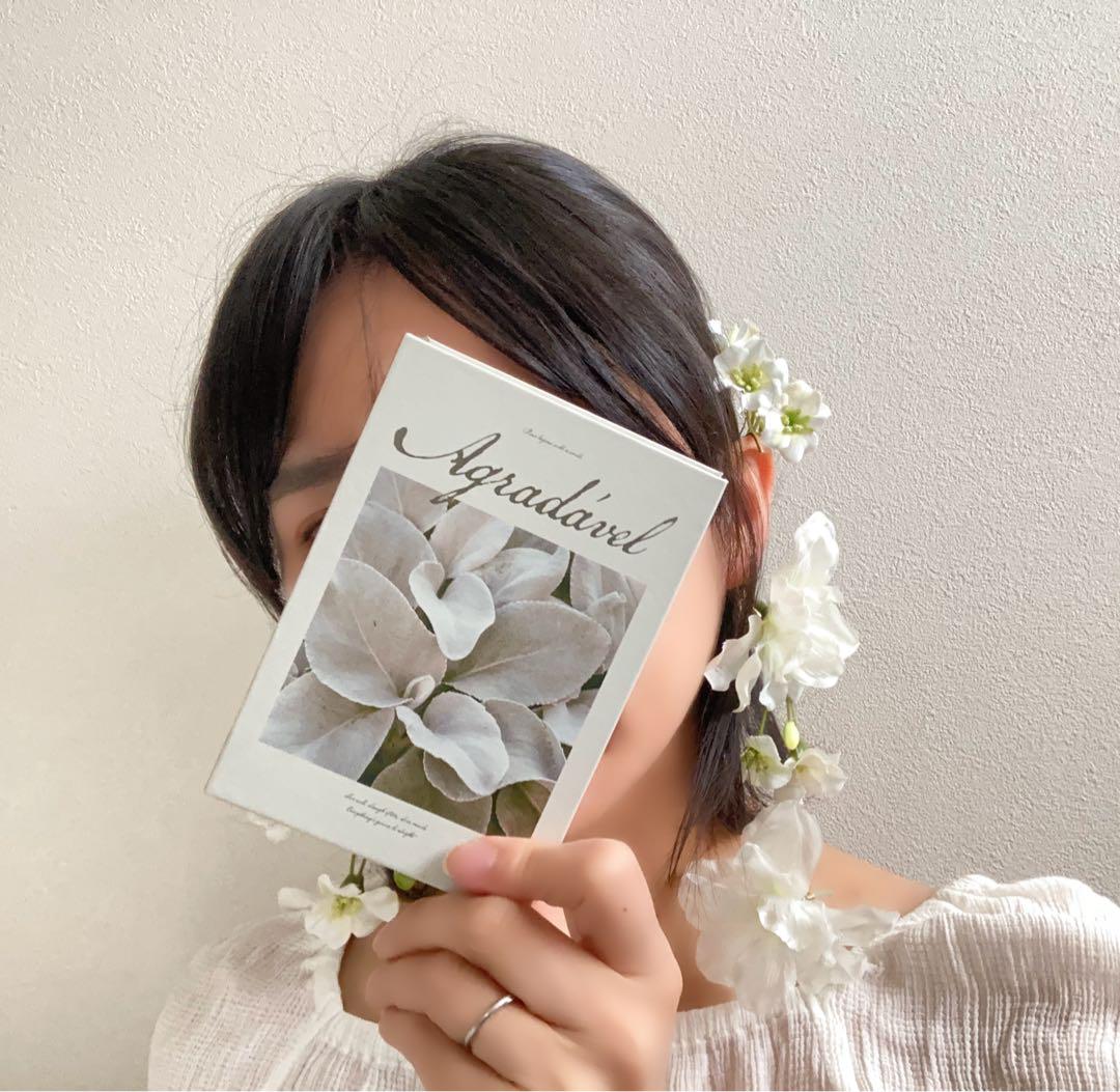 フラワーイヤーカフ イヤーフック フラワー ウェディング ハンドメイド 結婚式