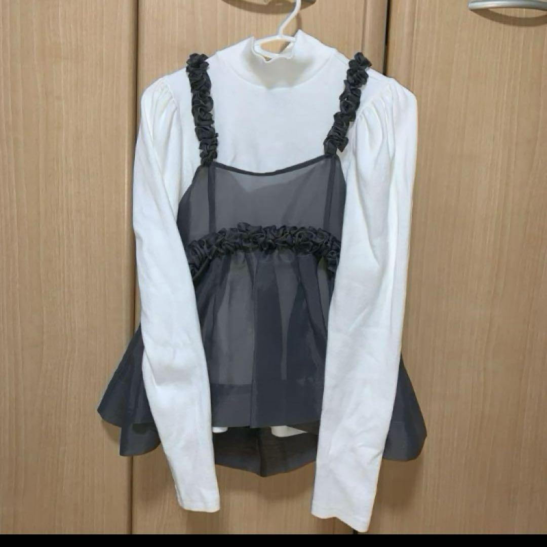 Bibiy.CHLOE PEPURAMUBUSTIER シアーキャミソール
