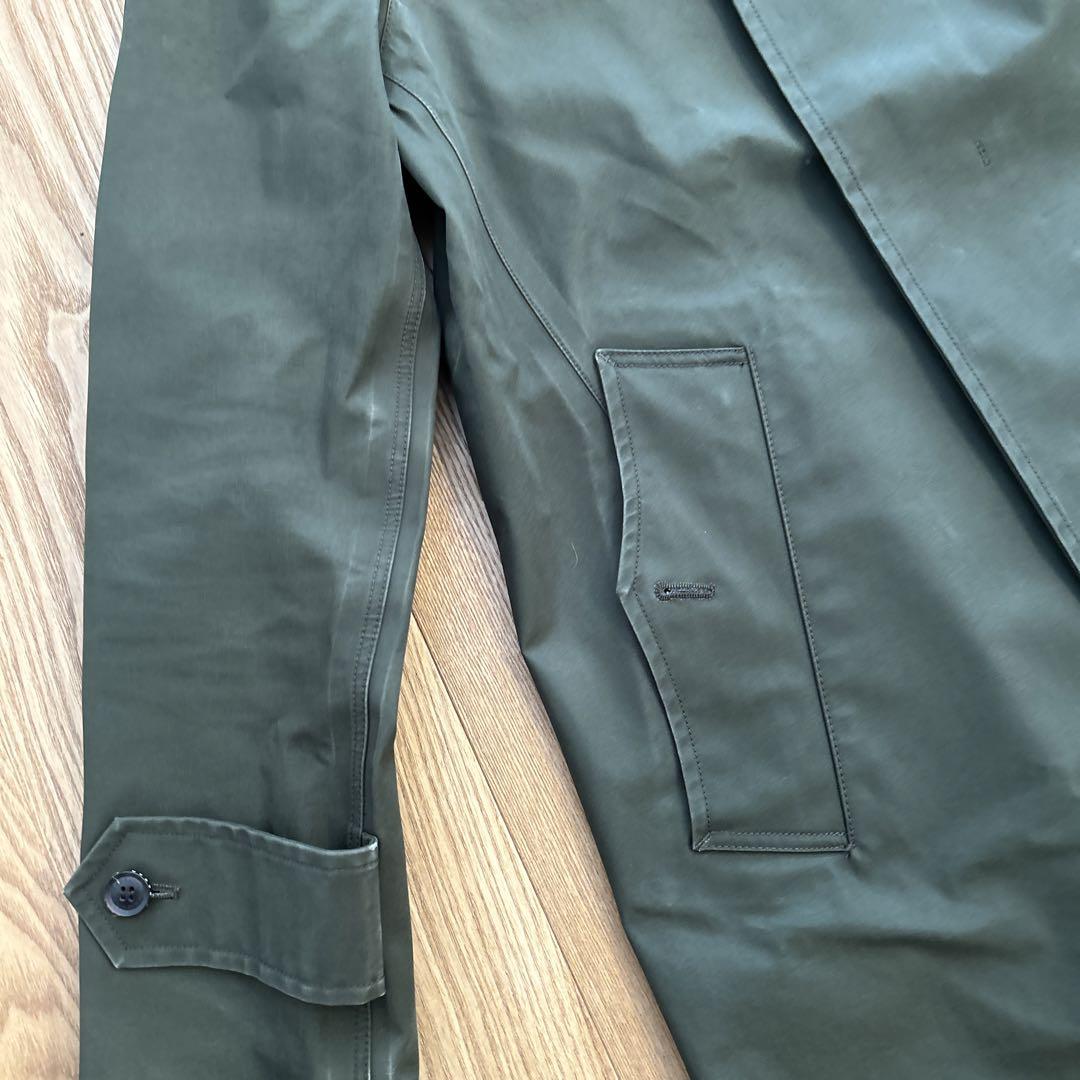 【nanamica】GORE-TEX ステンカラーコート カーキ