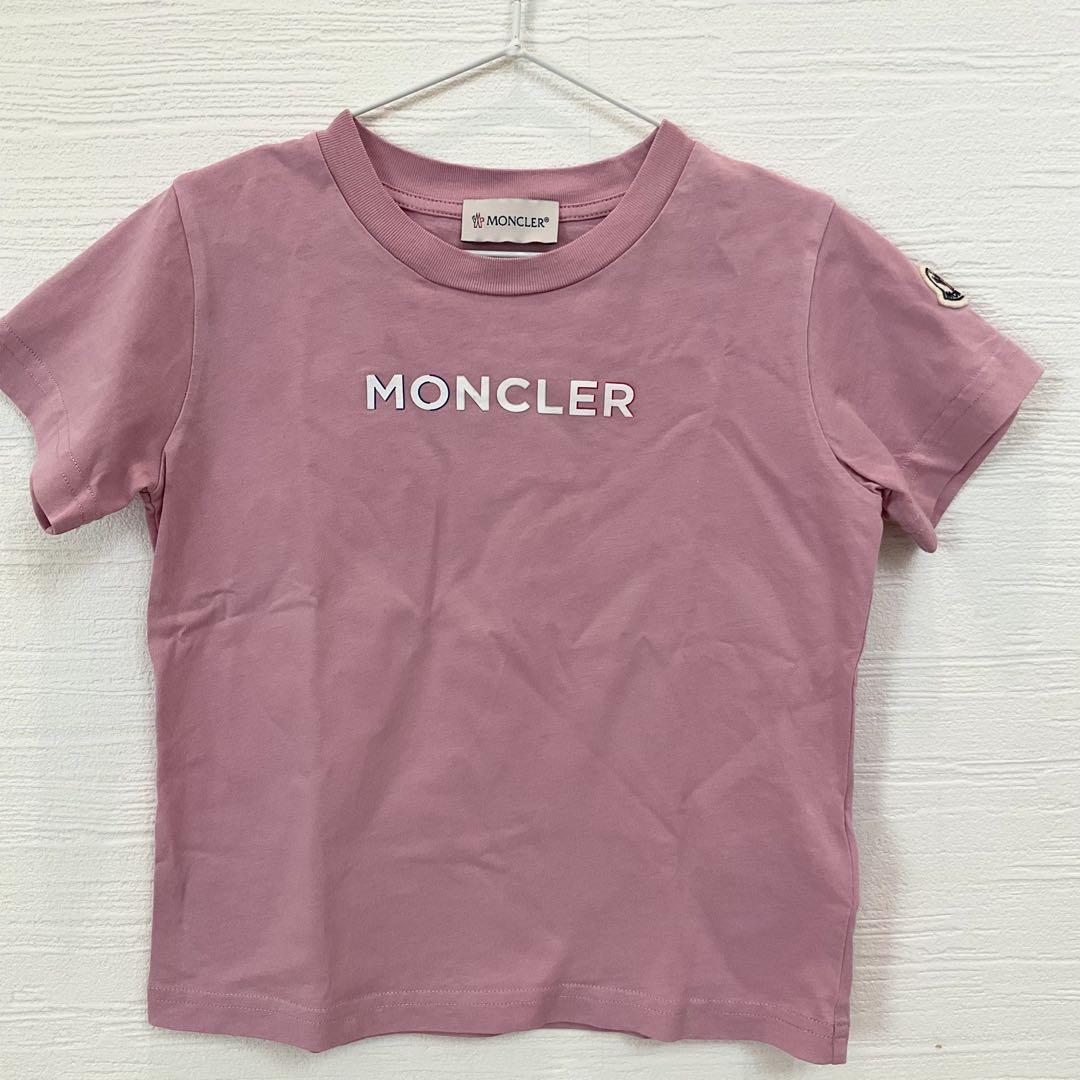 MONCLER ピンク ロゴTシャツ 新品タグ付き MONCLER モンクレール Tシャツ レディース 半袖 カットソー