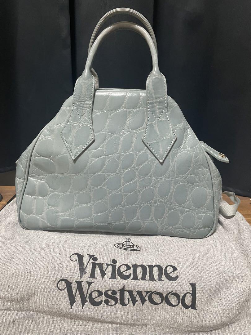 超希少Vivienne Westwoodヤスミン クロコダイル型押しハンドバッグ