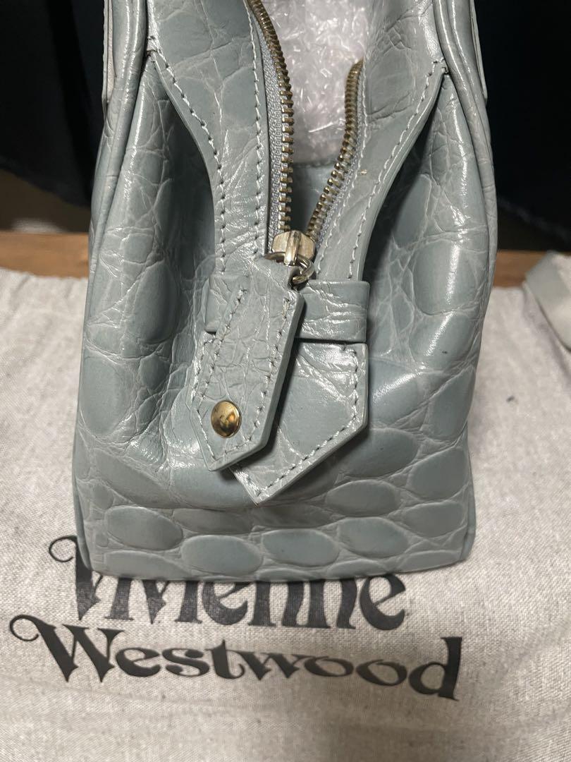 超希少Vivienne Westwoodヤスミン クロコダイル型押しハンドバッグ