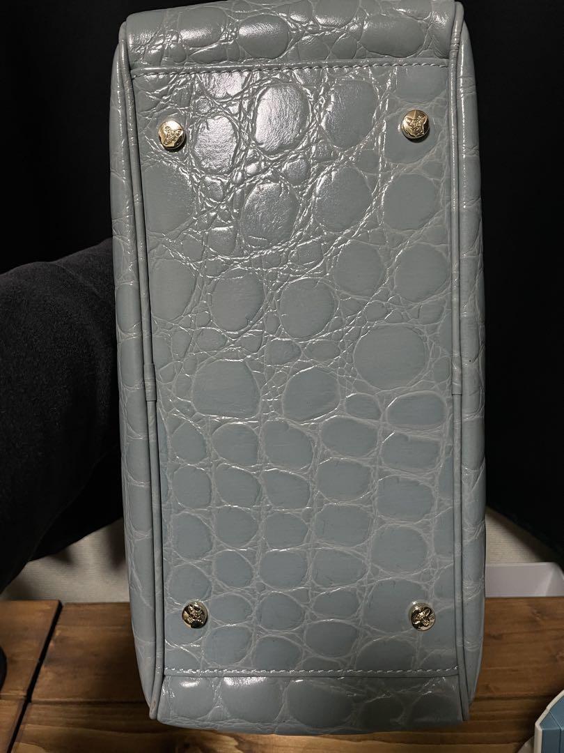 超希少Vivienne Westwoodヤスミン クロコダイル型押しハンドバッグ