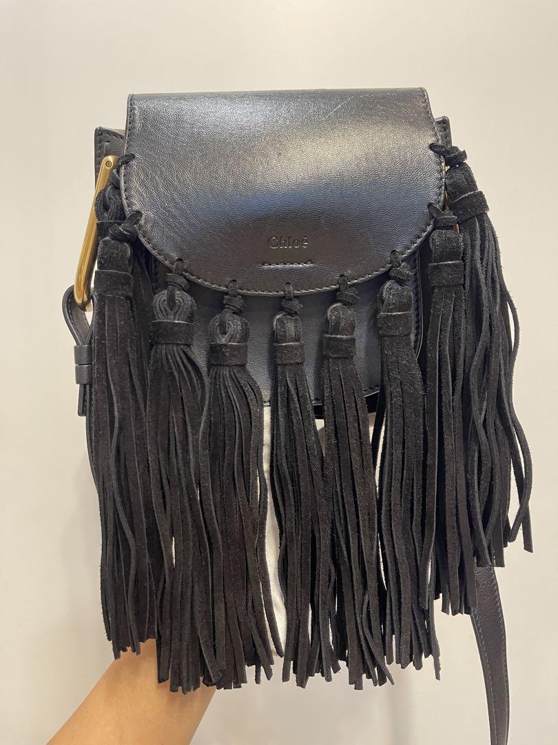 Chloe クロエ フリンジ オールレザー ショルダーバッグ 斜め掛け 画像10