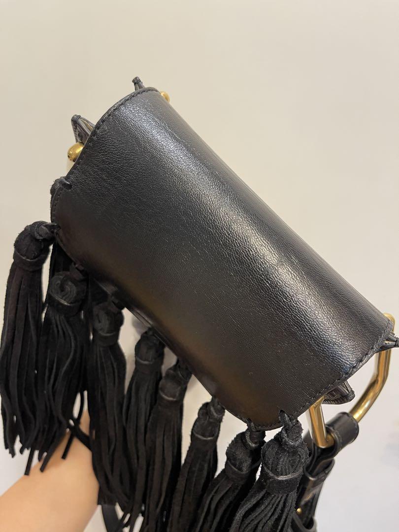 Chloe クロエ フリンジ オールレザー ショルダーバッグ 斜め掛け 画像11