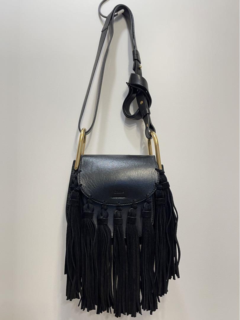 Chloe クロエ フリンジ オールレザー ショルダーバッグ 斜め掛け 画像3