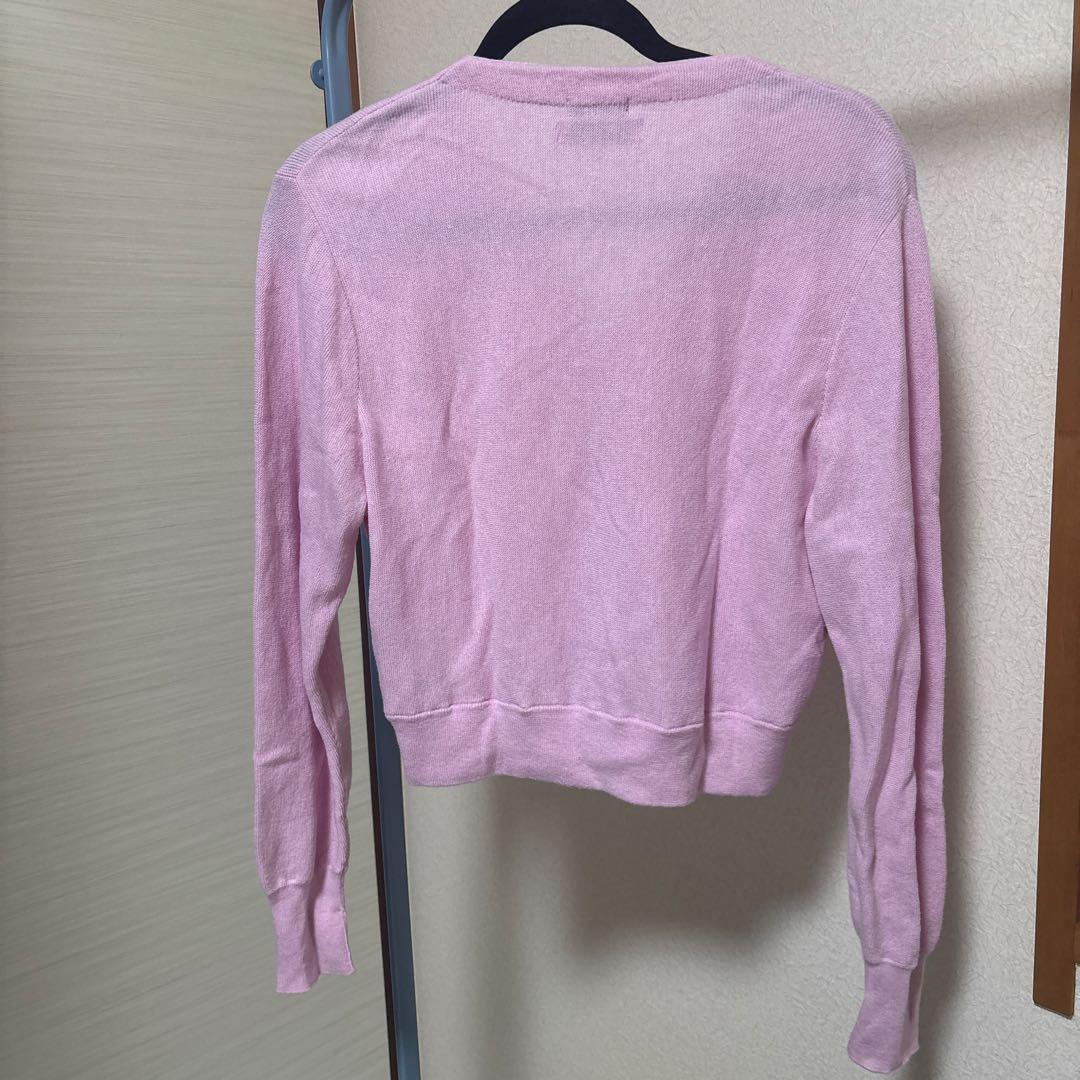 Lacoste beams ピンク カーディガン AF024PL