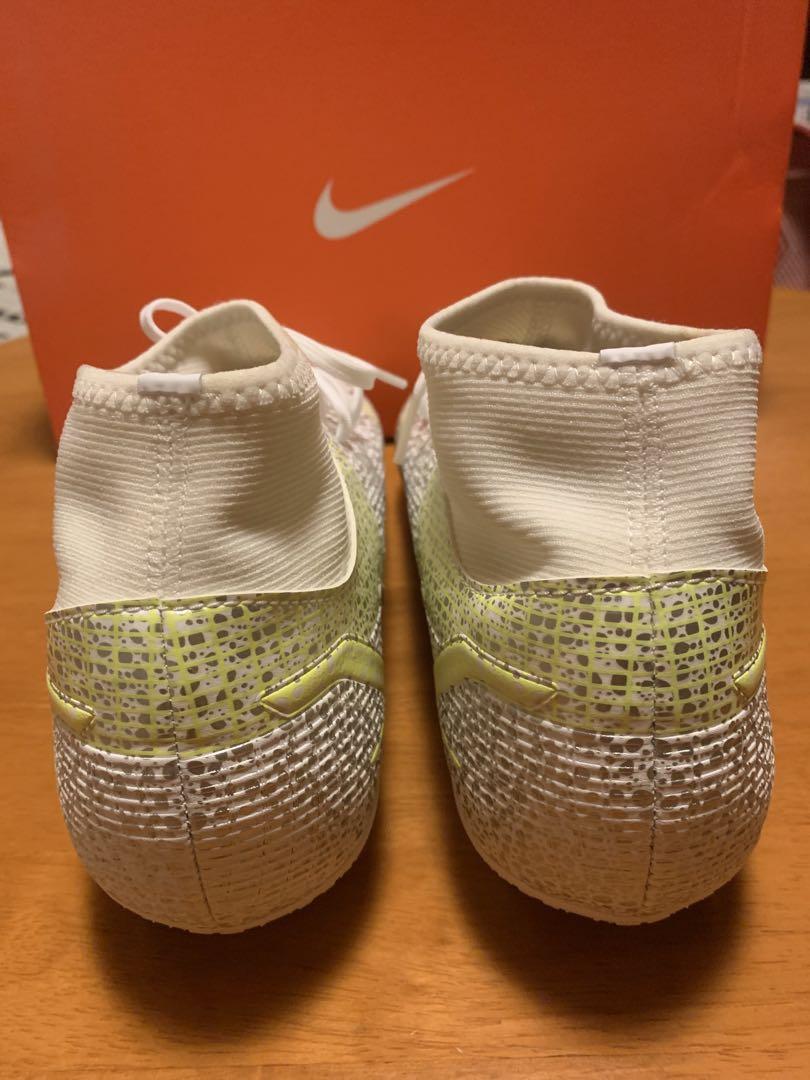 Nike Mercurial ハイカットシューズ ホワイト/イエロー 26.5