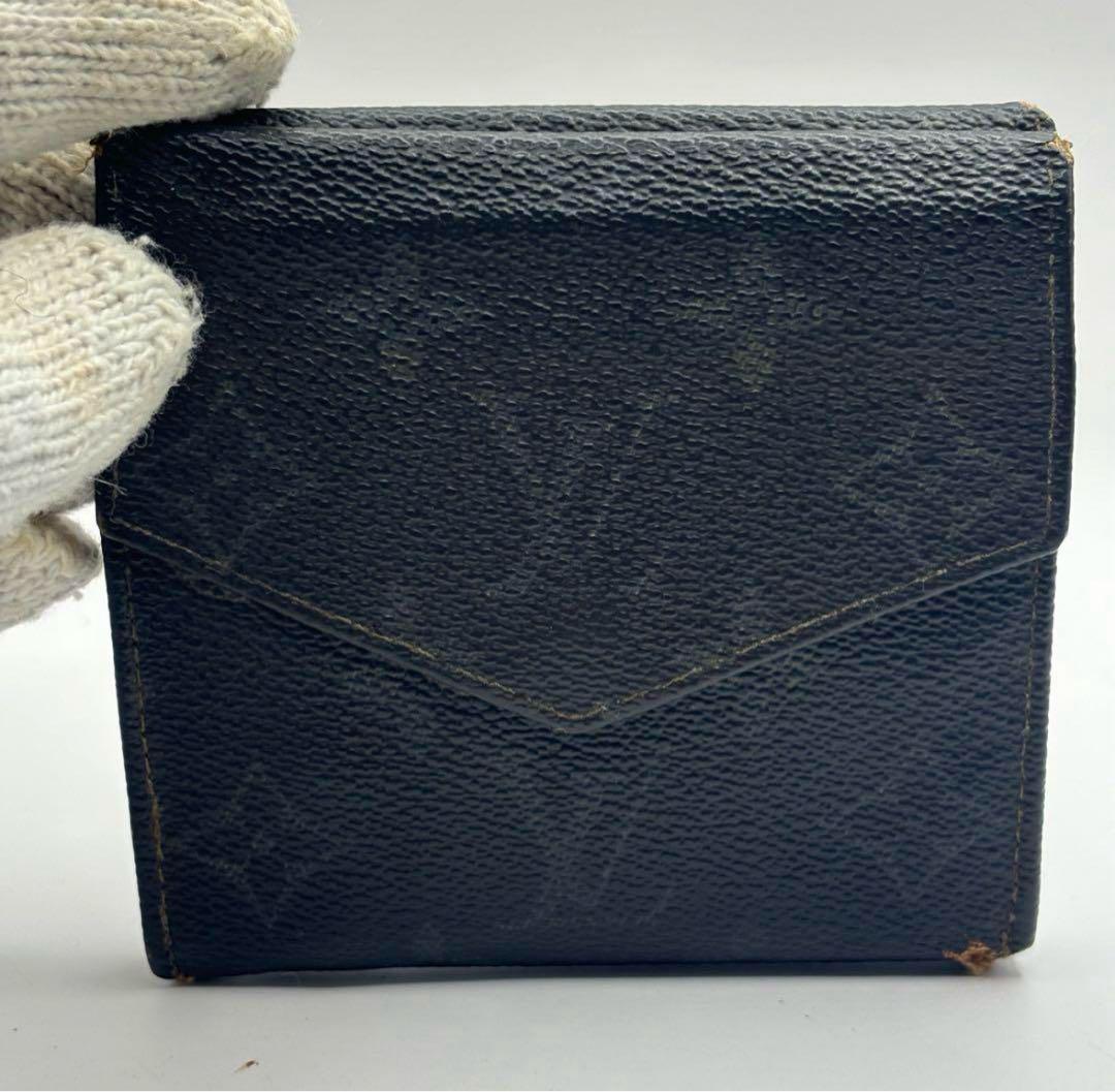 Louis Vuitton 二つ折り財布 ブラック - メルカリ