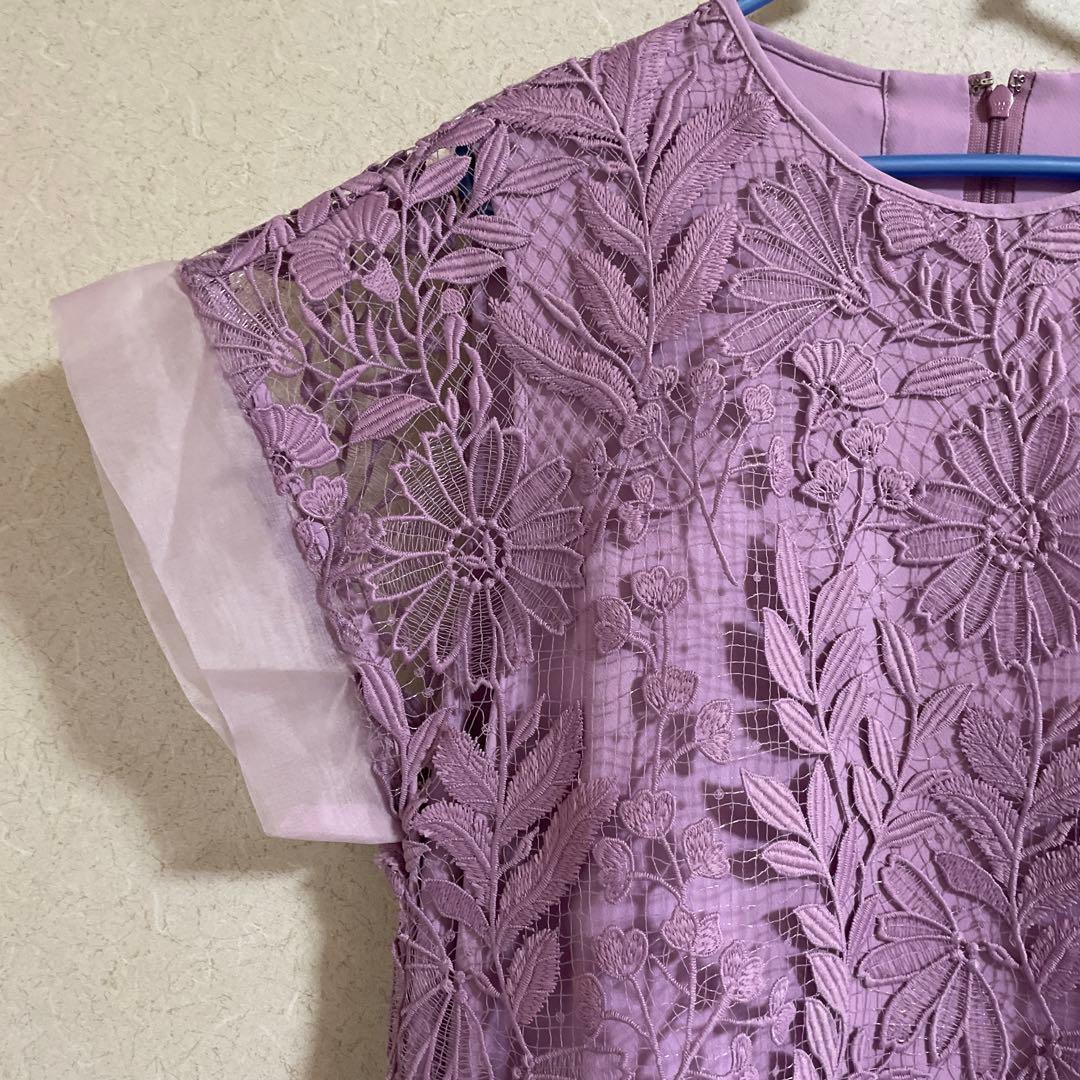 ADORE ボタニカルコードレース　ワンピース パープル　パーティー