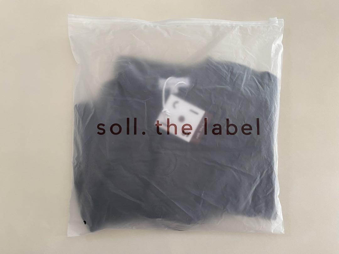 トップス soll. the label terry set charcoal