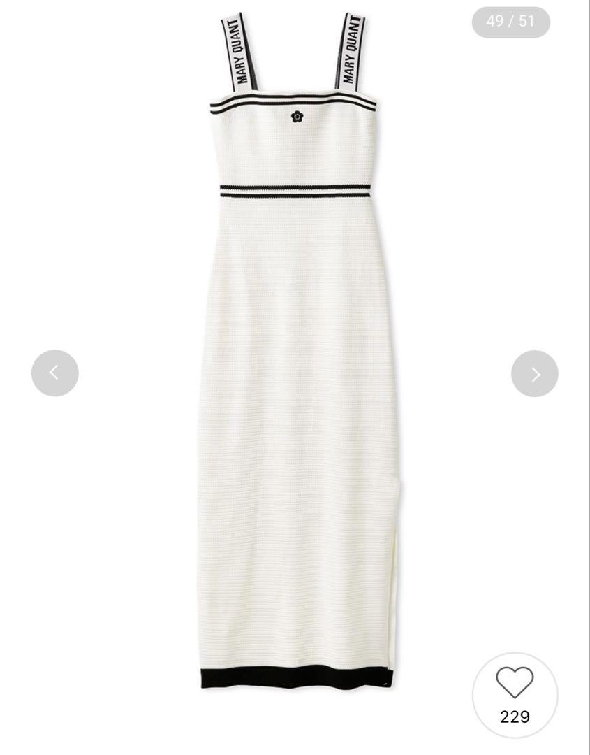 MARY QUANT ロゴジャガードニットキャミワンピース 17,990円