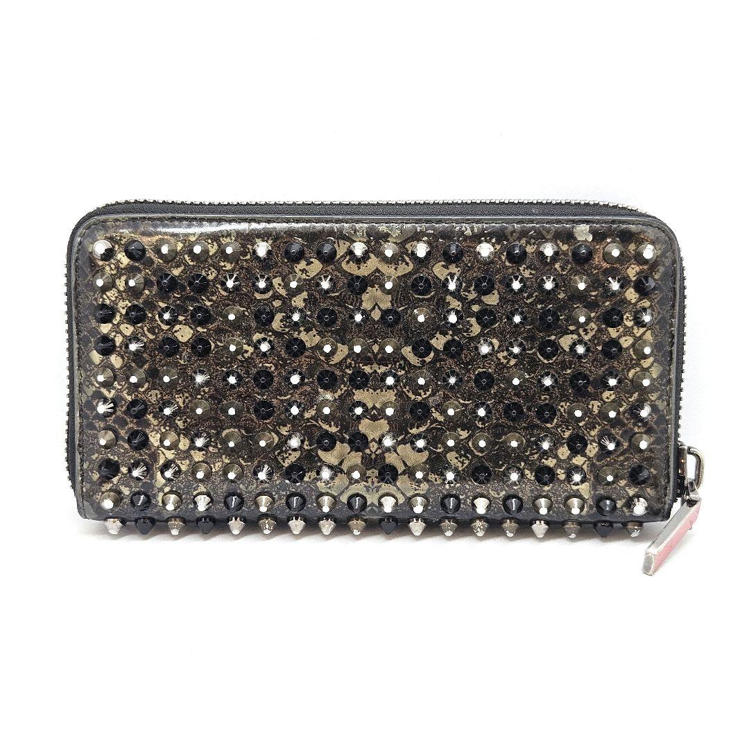 【高額売筋】 Christian Louboutin クリスチャンルブタン 長財布 スタッズ 小物
