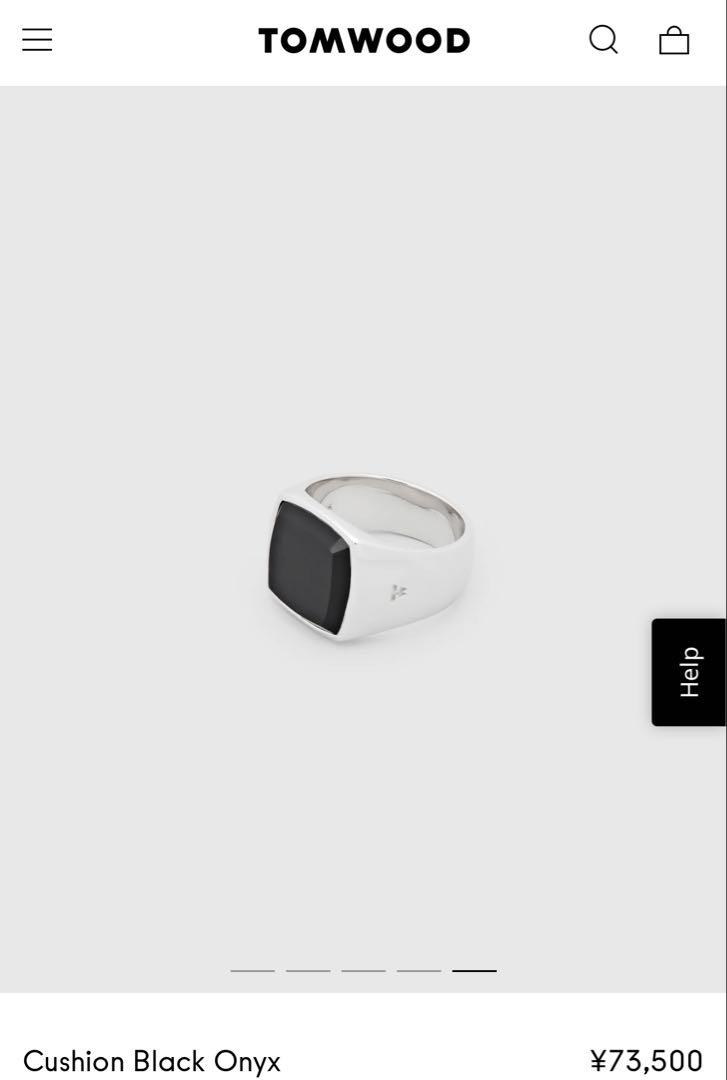 tomwood cushion ring onyx 62 トムウッド リング