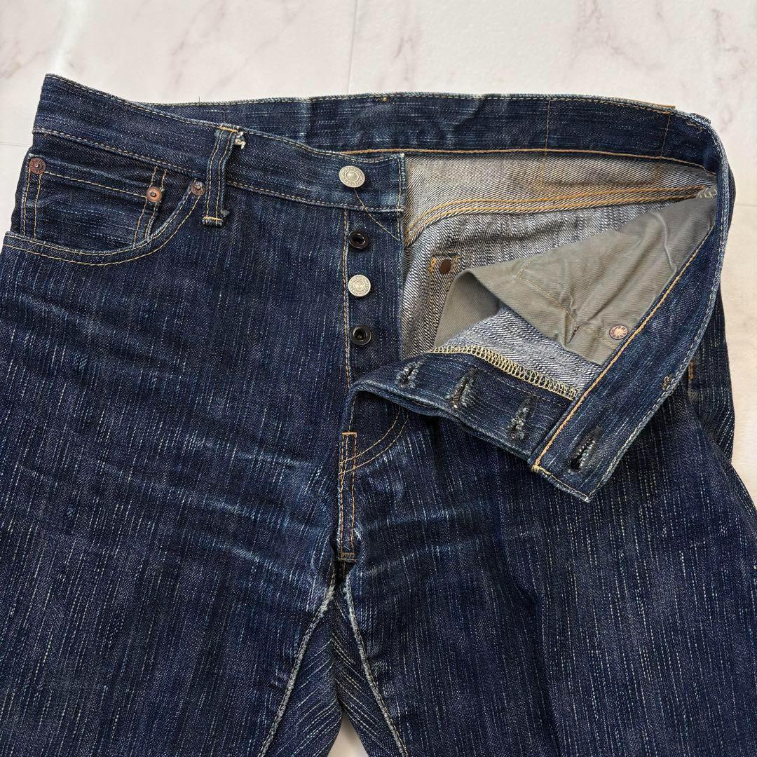 ONI DENIM× BURGUSコラボ　デニムパンツ　32　ボタンフライ　1