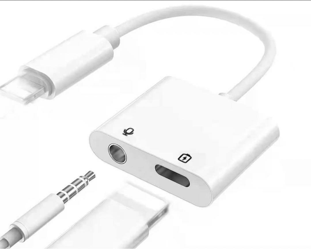 【2023 MFi認証製品 通話可能+音楽調節】iPhone 2in1 イヤホン