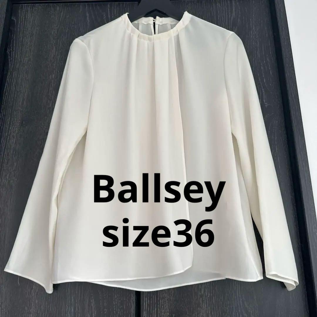 美品 Ballsey ボールジィ 長袖ブラウス シャツ シフォン