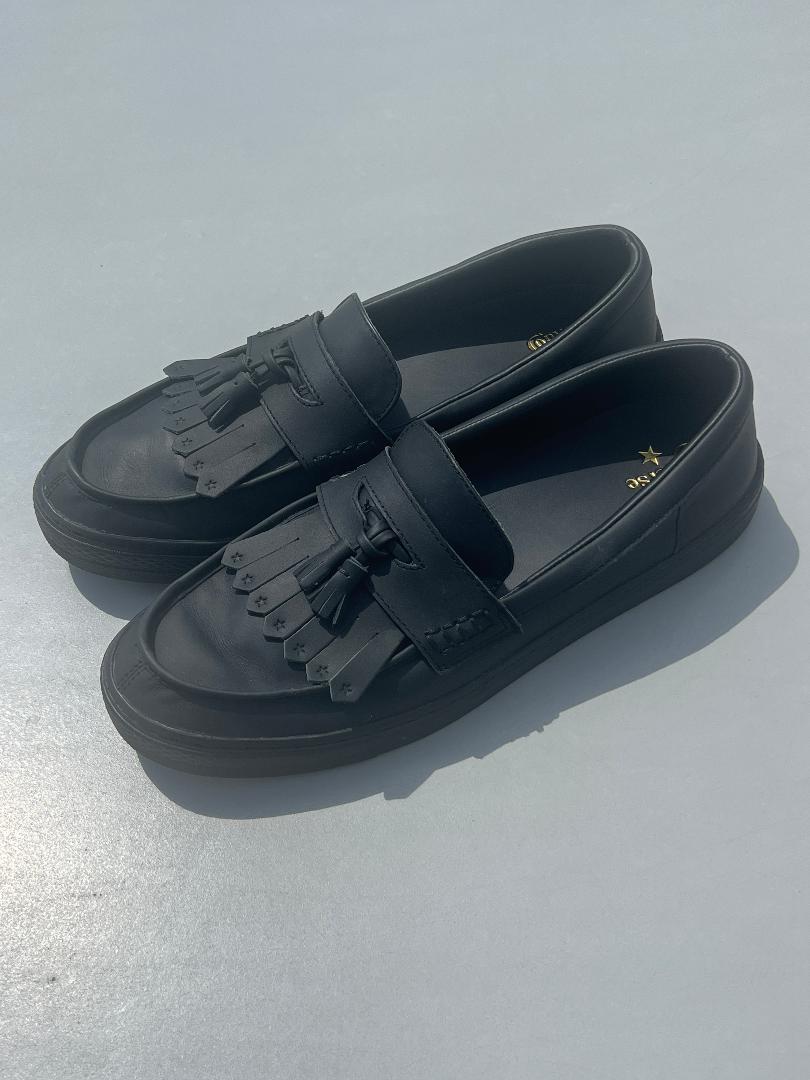 コンバース　converse ブラック ローファー 30cm