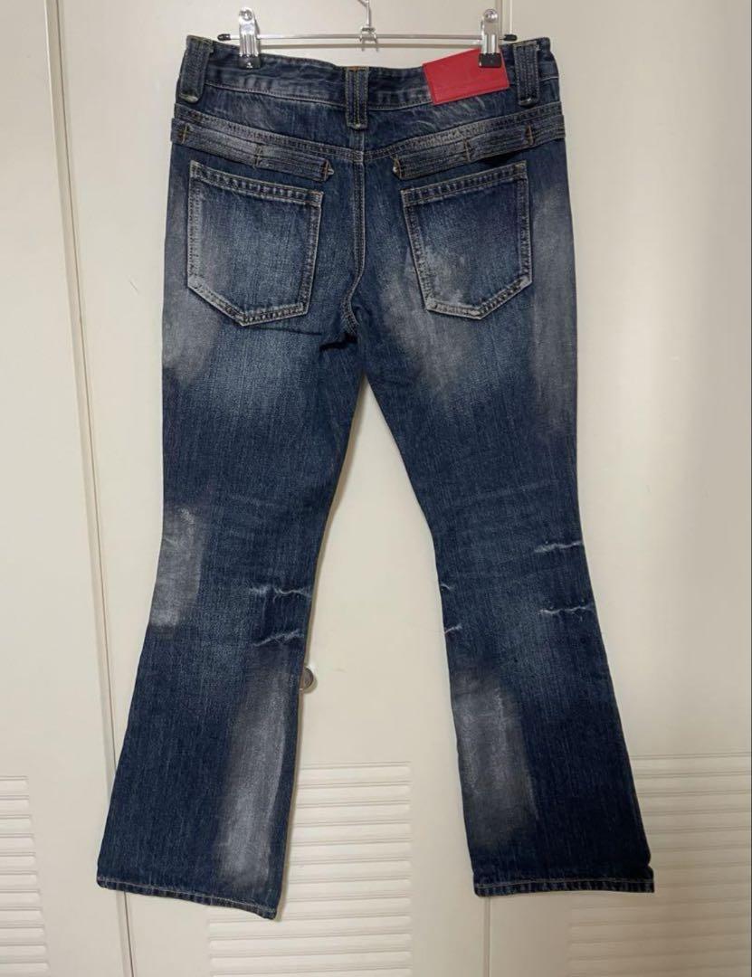 SCULPTOR MetalBrushed Bootcut DenimPants