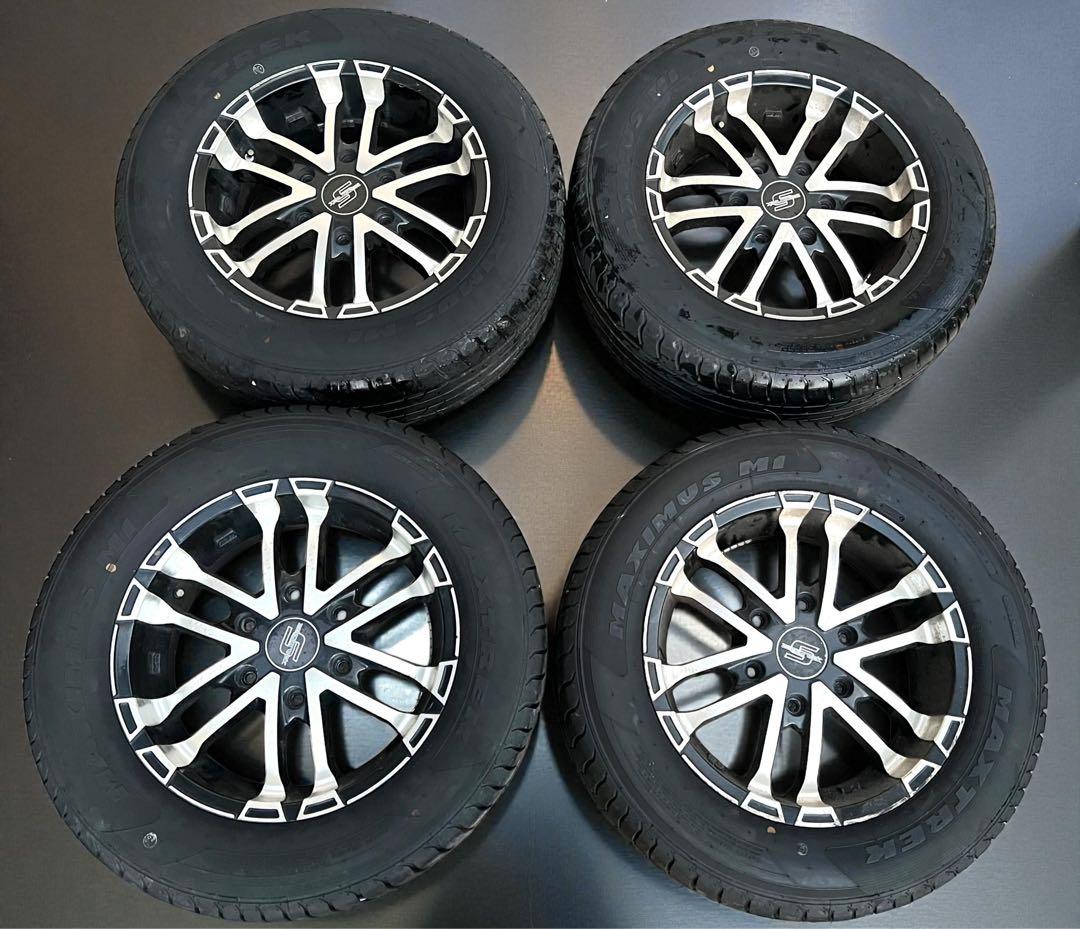 ハイエース MAXTREK 255/60R16 4本セット アルミホイール付き