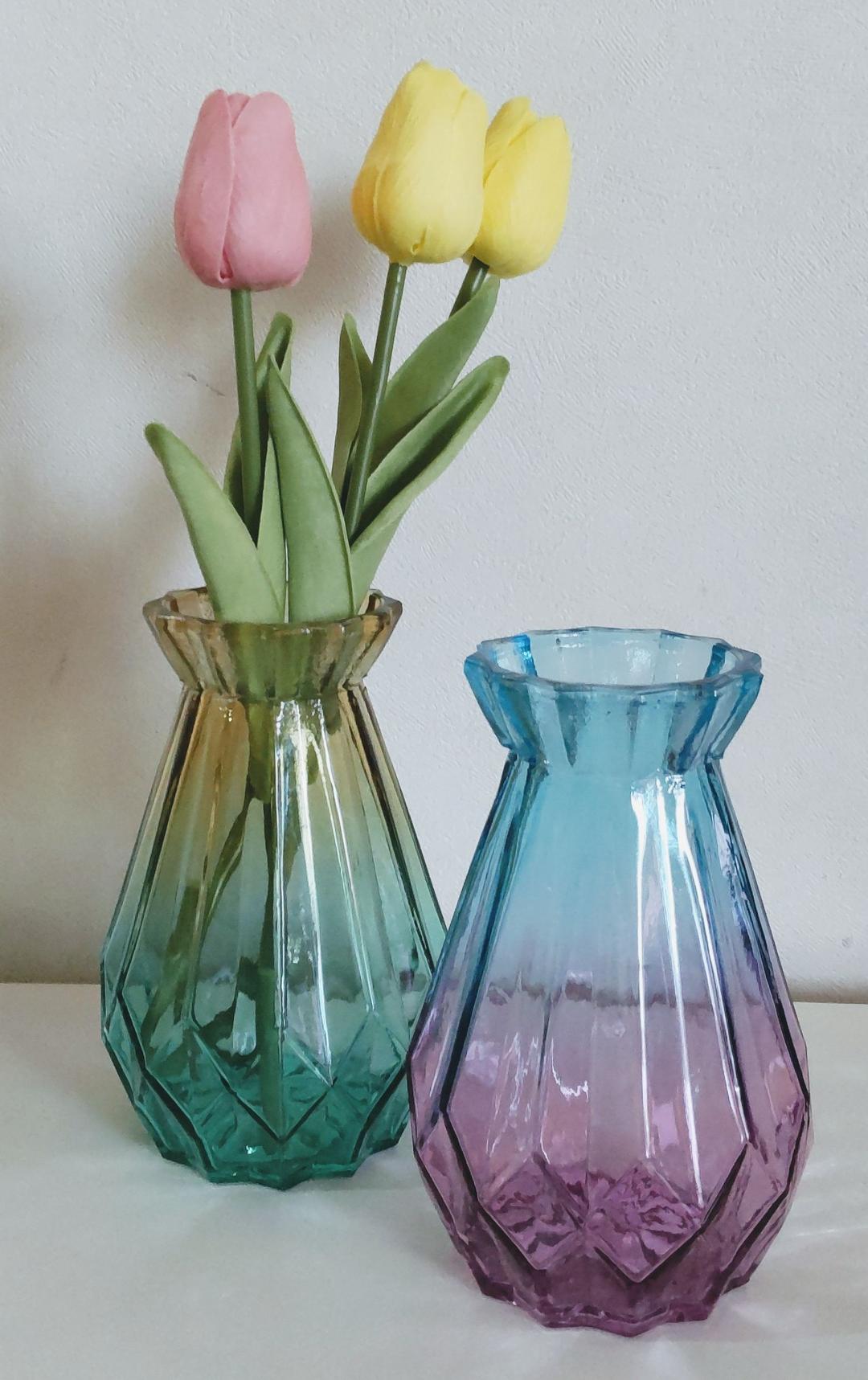 フラワーベース ヒヤシンス 花瓶 韓国インテリア Seria ２個セット 新品