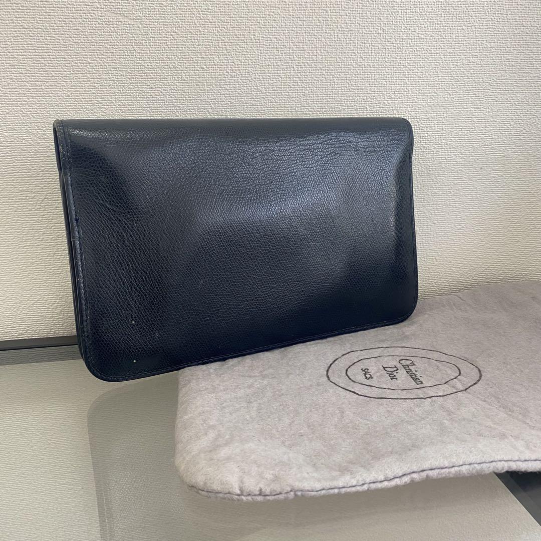 【美品】Christian Dior ディオール　バッグ　ショルダー　濃紺