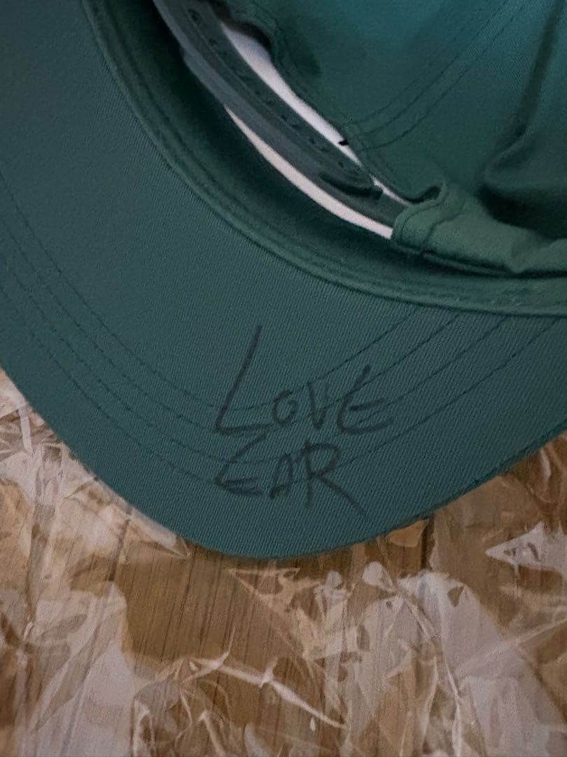 【LOVE EAR ART】HRCSイベント限定 キャップグリーン サイン入り 【LOVE EAR ART】HRCSイベント限定 キャップグリーン サイン入り