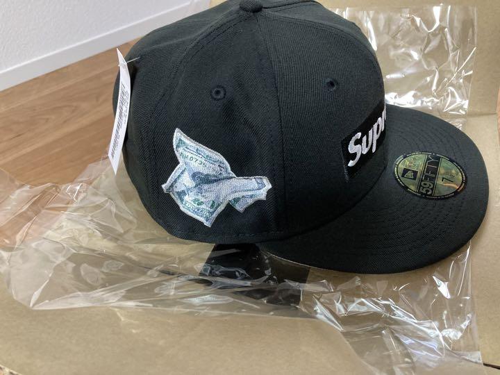 大人も着やすいシンプルファッション 22aw Supreme Money Era New Logo 定番から最新購入 Box Money supreme Logo 新品未使用品 黒 Era New キャップ