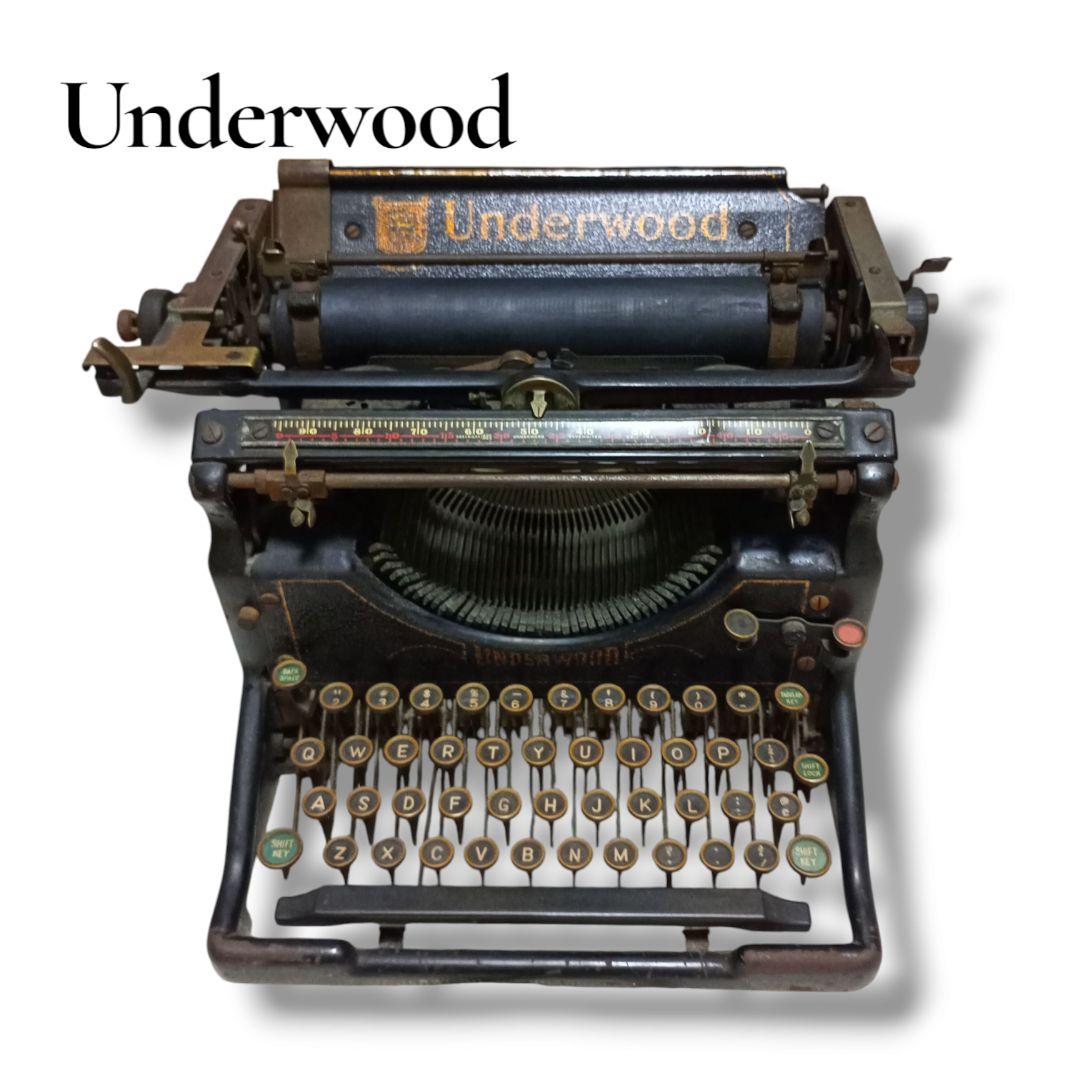 ★ アンダーウッド タイプライター ★美品　古いタイプ　箱付き UNDERWOOD アンダーウッド タイプライター アンティーク - メルカリ
