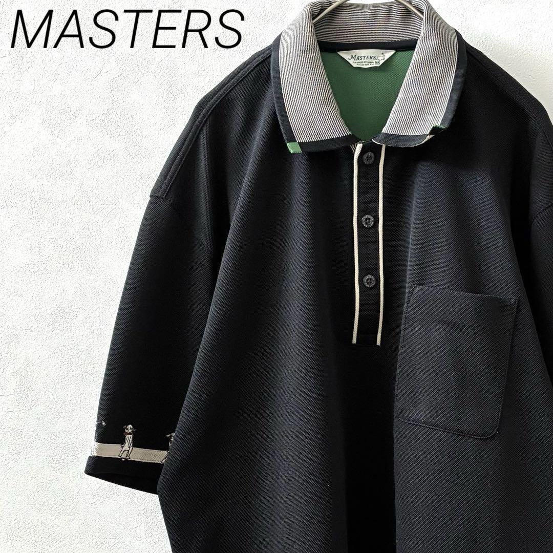 MASTERS ポロシャツ 胸ポケット サイドスリット シンプル ゆったり