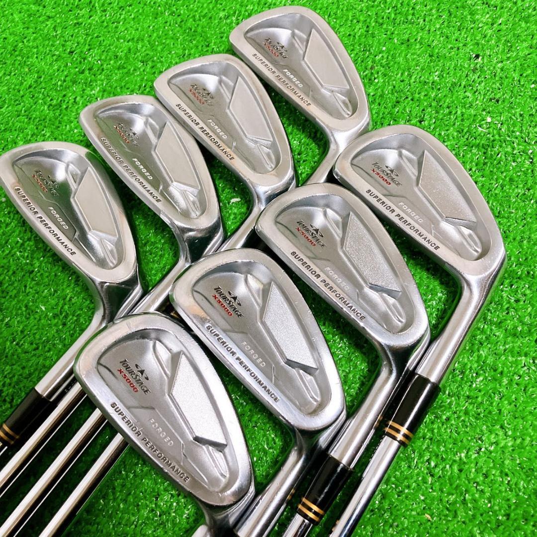TOURSTAGE X5000 FORGED ゴルフ アイアン 8本 メンズ 右