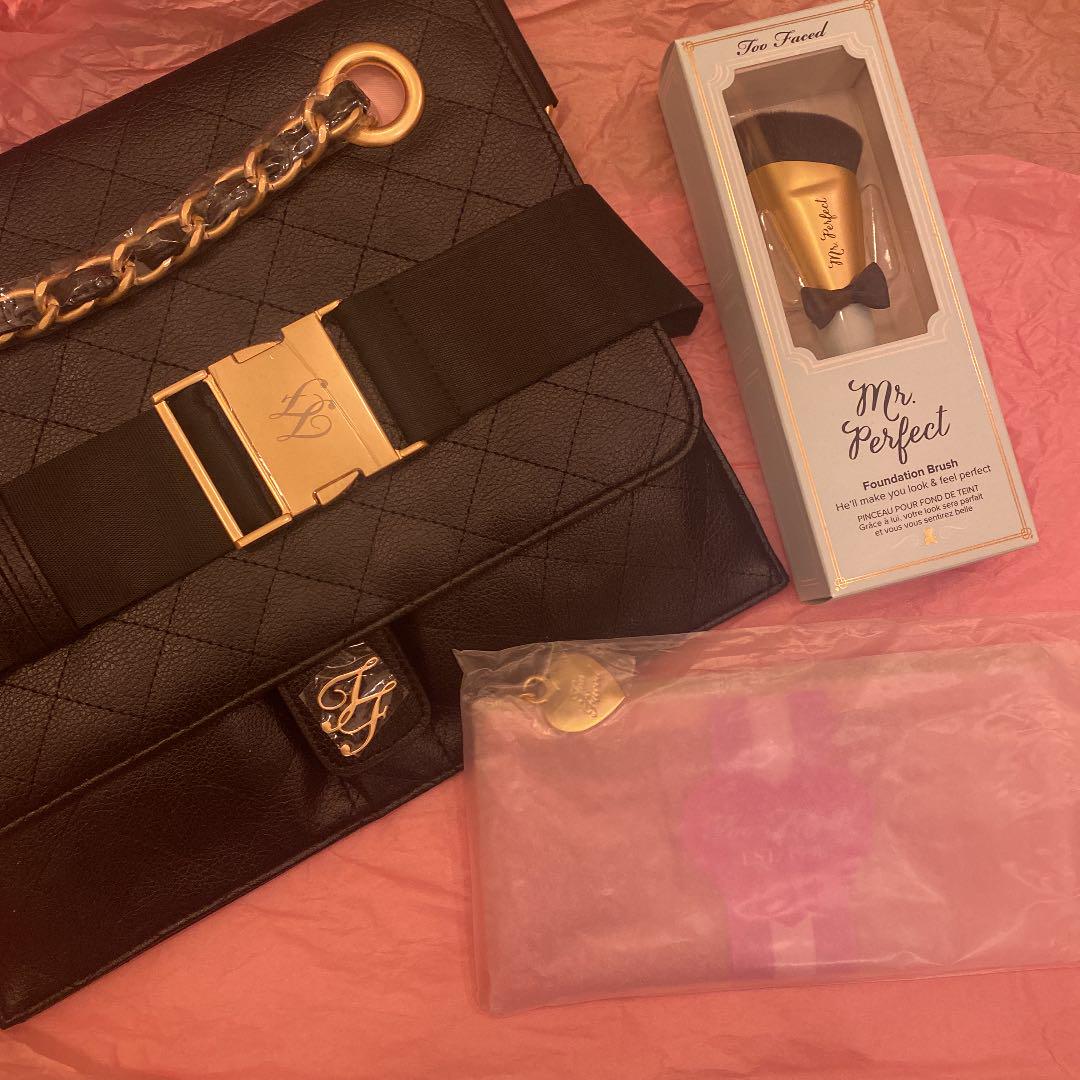 too faced メイクベルト ファンデーションブラシ ポーチ