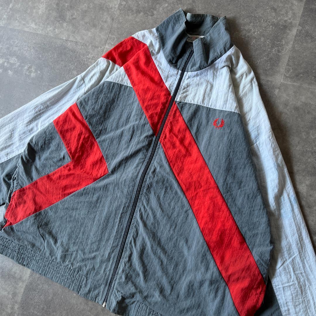 90s FRED PERRY ナイロンジャケット 刺繍ロゴ XL A143 90s FRED PERRY ナイロンジャケット 刺繍ロゴ XL A143 - メルカリ