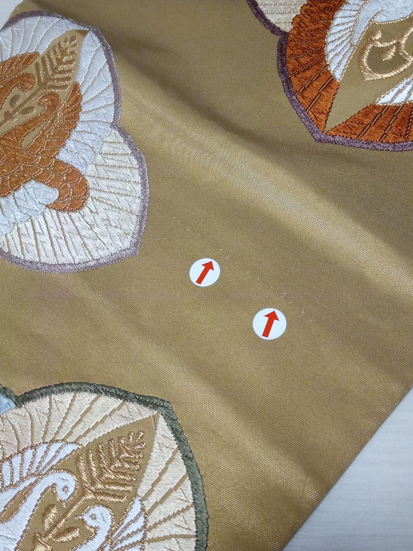 六通柄 向かい鶴