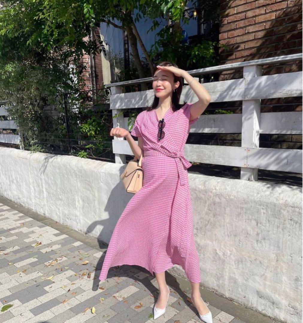 RonHerman⭐︎Checkered Seersucker Lap Dress