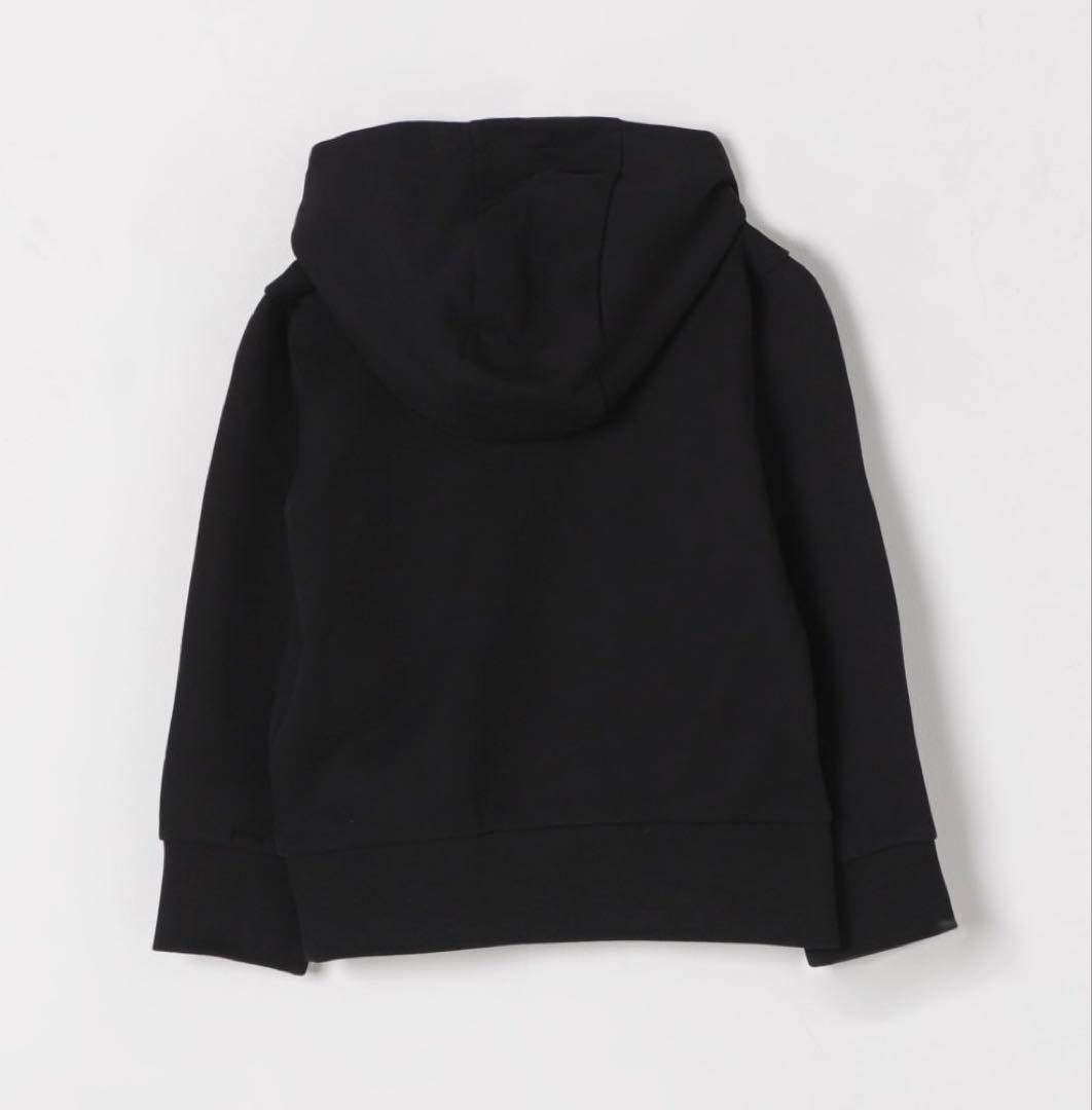 新品未使用◇キッズ*Moncler* フロントロゴパーカー 8A 130 黒