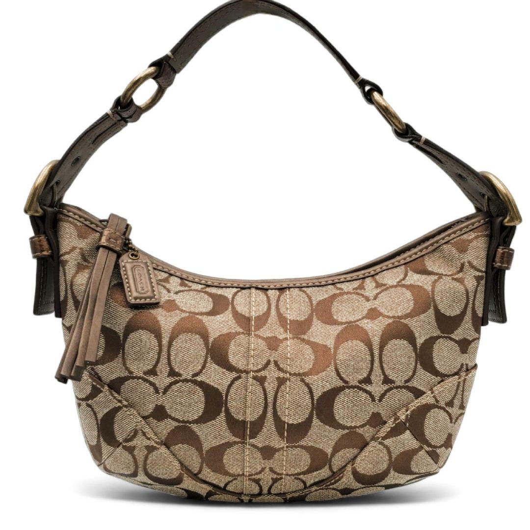COACH ワンショルダー シグネチャー パイソン メタリック 肩掛け